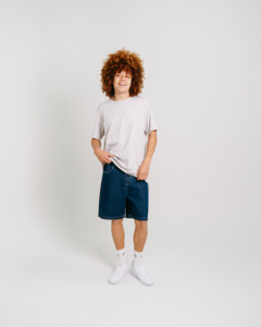 Mens: CRATE MENS STAMP SCRIPT T-SHIRT - GREY