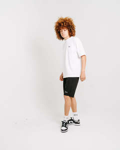 CRATE MENS STAMP SCRIPT T-SHIRT - WHITE