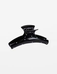 Stella Gemma: STELLA + GEMMA HAIR CLAW - OVAL BLACK DOTTY