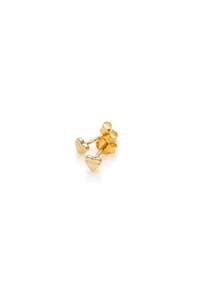 STOLEN GIRLFRIENDS CLUB TINY STOLEN HEART EARRINGS - GOLD PLATED