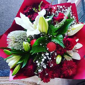 Florists Choice Red and white Christmas