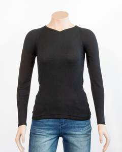 Womens: SUPERFINE MERINO LONG SLEEVE VEE WOMENS