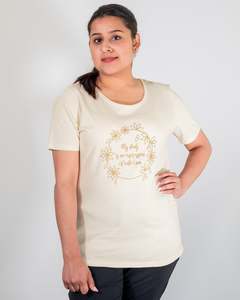 Womens Essential Tees Polos: CTN CREW WHO I AM TEE