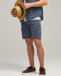 Mens Shorts: COTTON WEATHERED CARGO SHRT