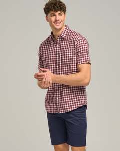 Mens Cotton: COTTON TIMARU CHECK SHIRT