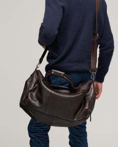 Mens Bags Wallets: LEATHER VINTAGE CARRY-BAG