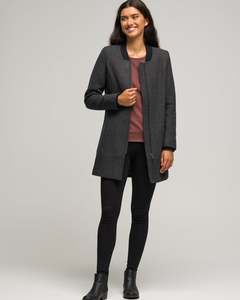 Womens Jackets Coats: WOOL BLEND ADDINGTON JKT
