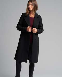 Womens Jackets Coats: WOOL BLEND RIVERSIDE COAT