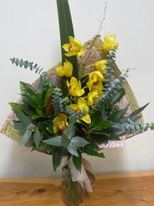 Mat wrapped orchid - Wildstem Florists