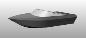 Products: 3.45m 11ft Big Mini Jet Boat - Sharp Windscreen Cut & Fold Plans - Wild Water Jet