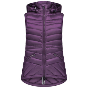 Mary-Claire - Women's Packable Down Vest - Midnight Plum