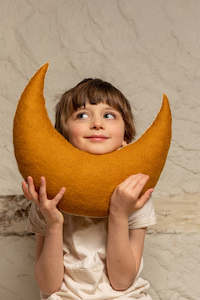 Cushions: Moon Cushion || Gold