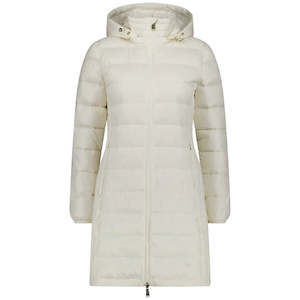 Womens Jacket Coats: Sarah Women's Packable Down Jacket || Cream