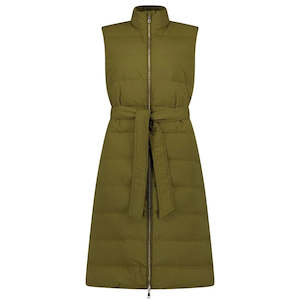 Womens Vests: Bella Women's Down Maxi Vest || Loden