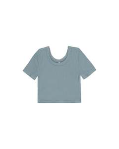 Pointelle Tee || Ocean