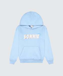 Puff Print Hoodie || Baby Blue