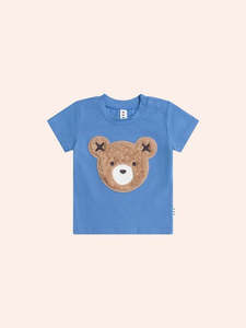 Huxbaby: Furry Huxbear Tee || Marine Blue