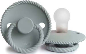 Frigg Pacifiers: Rope Pacifier Silicone || Stone Blue