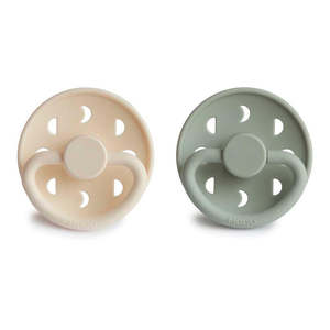 Moon Phase Pacifier Latex || Sage/Cream