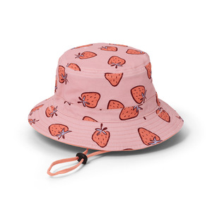 Hats: Reversible Bucket Hat || Strawberry Splash