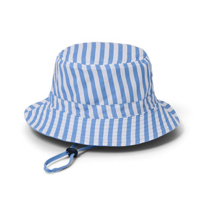 Hats: Reversible Bucket Hat || Sky Blue Stripe