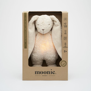 Baby Shower Gifts: Moonie Organic Humming Bunny 2.0 || Sand