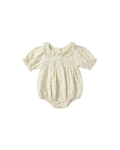 Collared Bubble Jumpsuit || Golden Floral