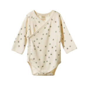 Baby Shower Gifts: Long Sleeve Kimono Bodysuit || Lucky Print