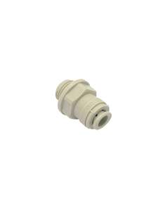 John Guest Fittings: Straight Adaptor 1/4" - 1/4" BSP with O-ring