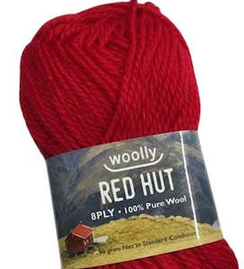 Wool: Woolly Red Hut 8 Ply