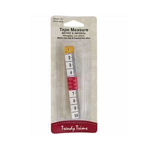 Accessories: ~Trendy Trims Tape Measure Metric and Imperial 150cm/60"