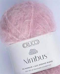 12 Ply: Crucci Nimbus Mohair and Merino 12 Ply.
