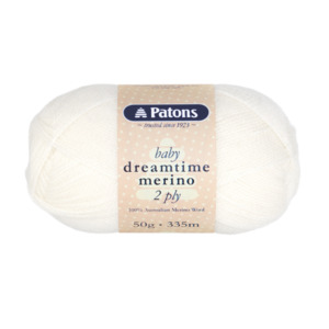Patons Baby Dreamtime Merino 2 Ply.