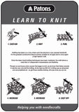 Patons Leaflet Learn to Knit.