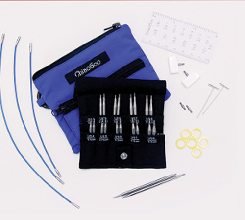 Accessories: ChiaoGoo TWIST Shorties Small [S] Interchangeable Set (Blue).