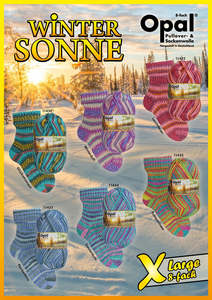 Opal Sock Yarn Winter Sun 8 Ply.