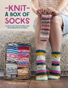 Sock Yarn: Book - Knit a Box of Socks by Julie Ann Lebouthillier.