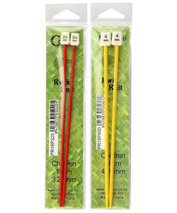 Kwik Knit Plastic 18cm Children's Knitting Needles