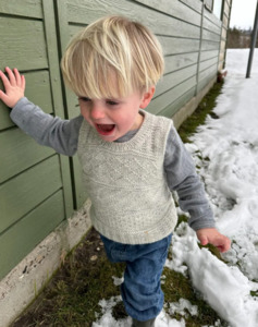 Wool Yarns: The Storm Slipover (child) by Petite Knit Merino Kit