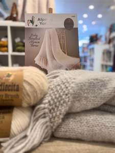 Wool Yarns: Baby Brushed Alpaca Throw Kit