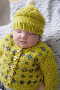 Baby Cakes Bc128 Soren Cardi and Hat (8ply Merino)