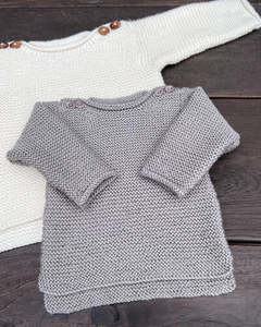 Knit And Stich Baby Patterns: The Kiwi Stitch and Knit Co Georgie Jumper.