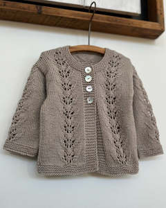 Knit And Stich Baby Patterns: The Kiwi Stitch and Knit Co Abby Petite 4 Ply Cardigan and Hat.
