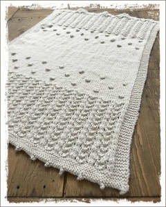 Wool Yarn: Heirloom Baby Blanket in Crucci Pure Wool Kit