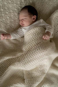 Wool Yarn: Morning Mist Baby Blanket Kit with Crucci Baby Love Merino