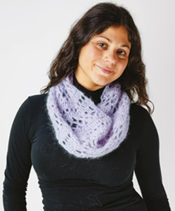 Mohair: Alpaca Yarns 1424 Whisper Crochet Cowl