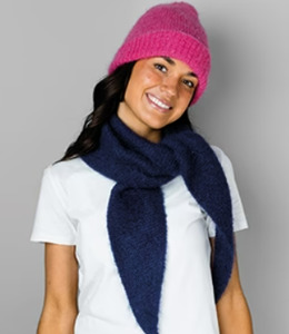 Mohair: Alpaca Yarns 1422 Whisper Beanie and Scarf