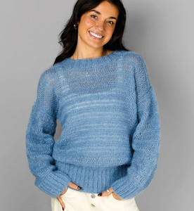 Alpaca Yarns 1416 Whisper Open Knit Sweater