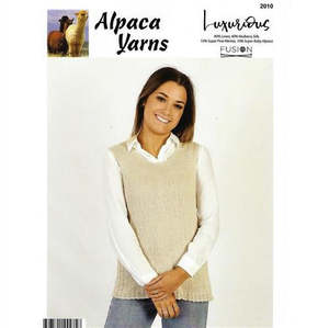 Downloadable Patterns: Alpaca Yarns Pattern 2010 Singlet - (Adult 4ply)