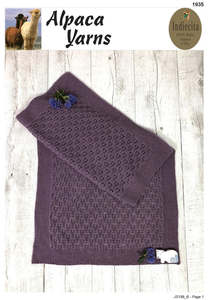 Alpaca Yarns Pattern 1935 Baby Blanket - (4ply)